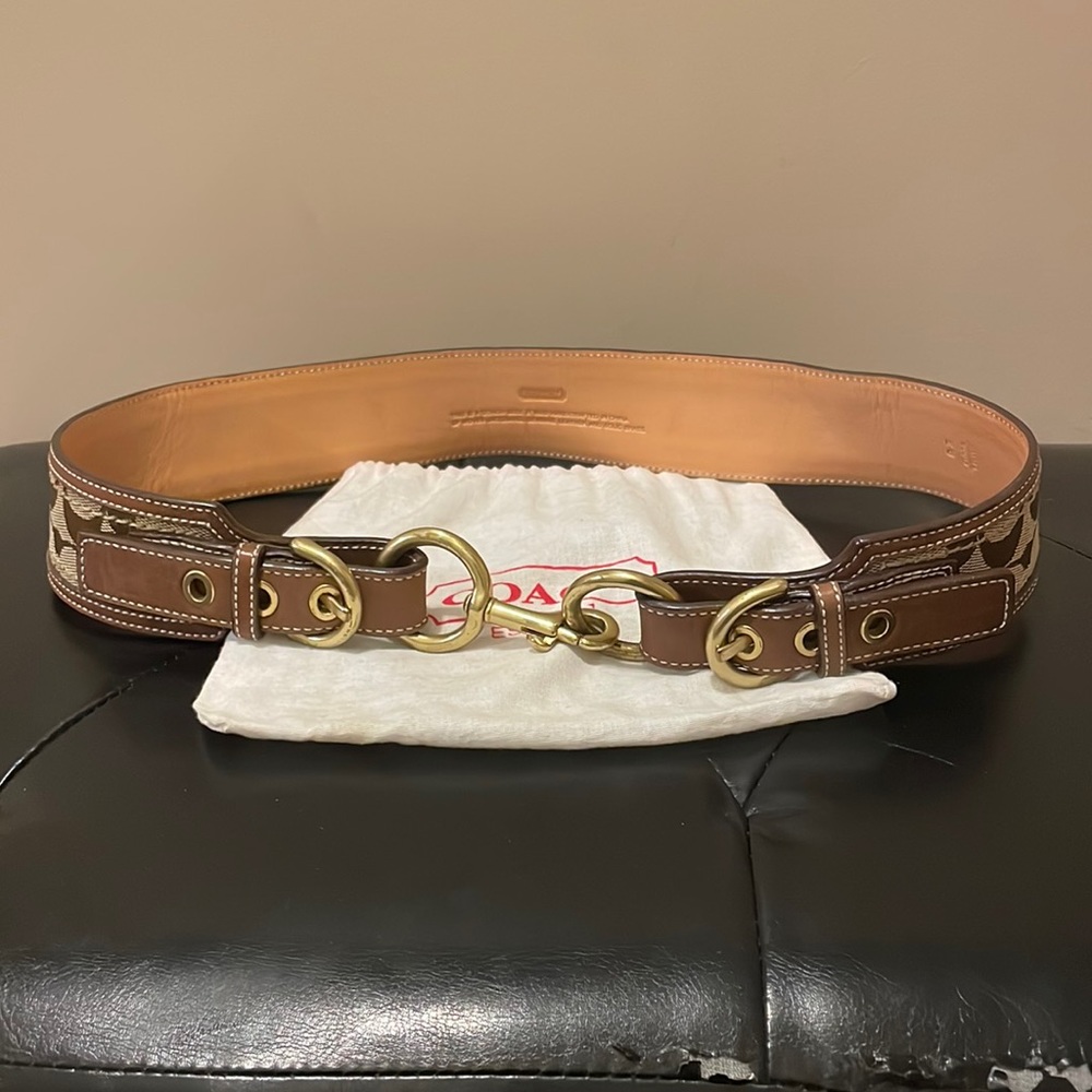 Handcrafted Coach Belt